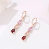 Kashi's new zircon two-piece set for export, European and American style, electroplated rose gold jewelry, bride necklace, earrings wholesale Application Scenario